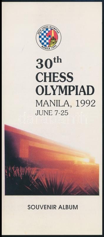 Manila Chess Olympics memorial sheet, Manilai sakkolimpia emléklap