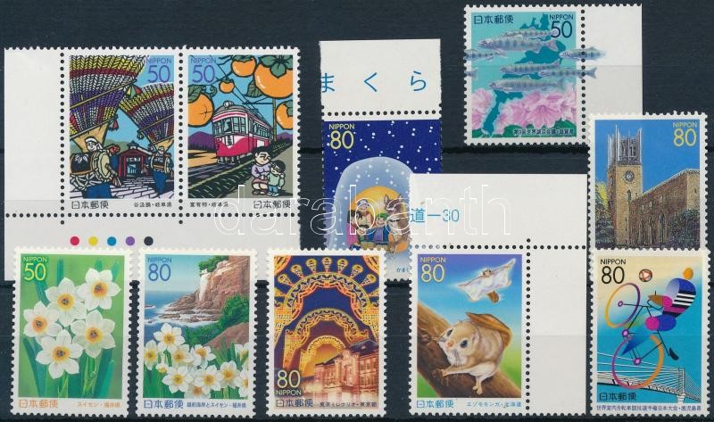 2001-2002 6 diff values + 2 set, 2001-2002 6 klf önálló érték + 2 sor