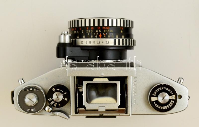 Exakta VX 500 fényképezőgép, Carl Zeiss Tessar 1:2.8 50 mm