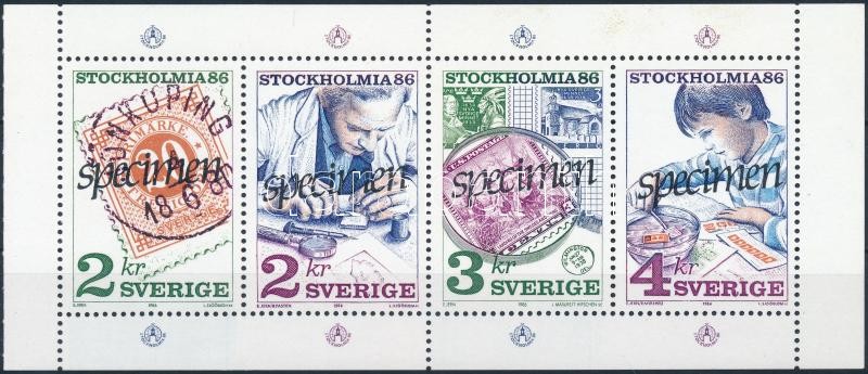 Stamp Exhibition block &quot;SPECIMEN&quot;, Bélyegkiállítás blokk &quot;SPECIMEN&quot;