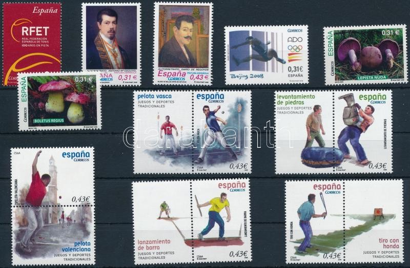 16 stamps, 16 klf bélyeg, közte párok
