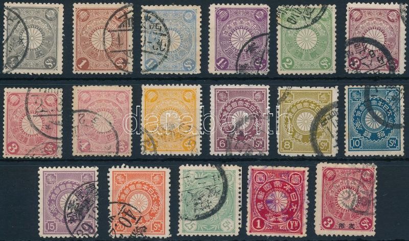1899-1906 17 stamps, 1899-1906 17 klf bélyeg