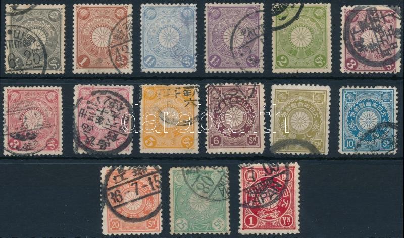 1899-1906 15 klf bélyeg, 1899-1906 15 diff stamps