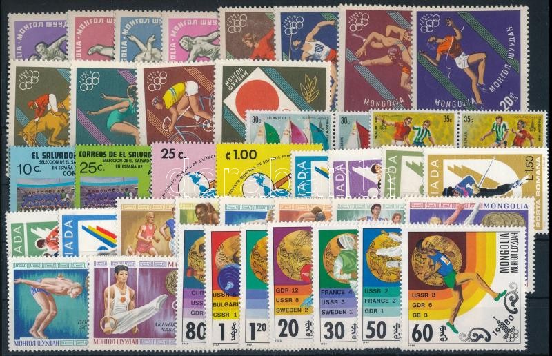 Olympics, sport 1960-1982 6 sets + 8 stamps, Olimpia, sport motívum 1960-1982 6 klf sor + 8 klf önálló érték