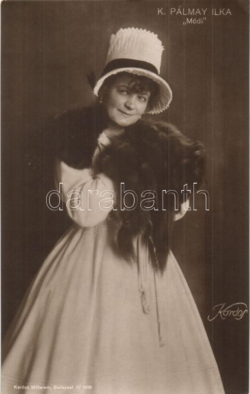 K. Pálmay Ilka, Hungarian actress, K. Pálmay Ilka (Médi). A színházi élet