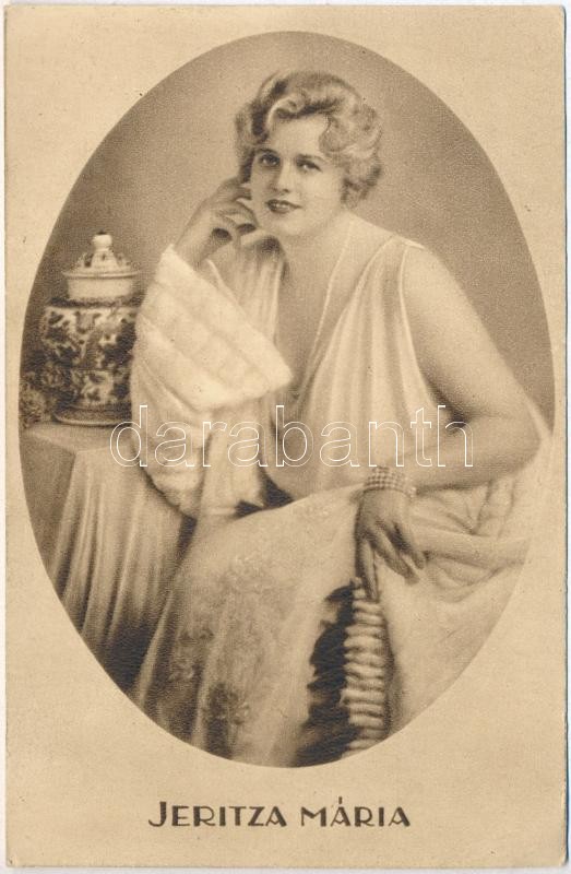 Jeritza Mária, Hungarian actress, Jeritza Mária. A színházi élet melléklete