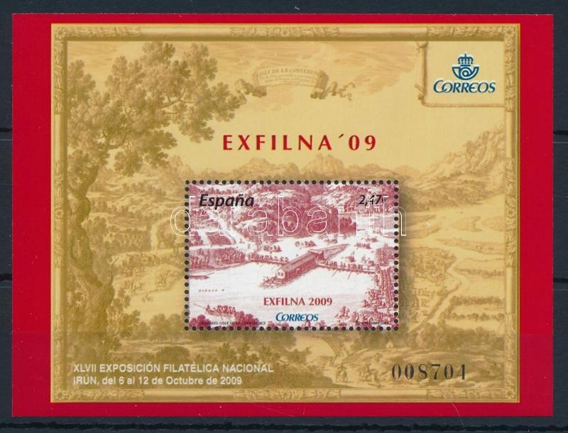 Nemzetközi bélyegkiállítás EXFILNA blokk, International Stamp Exhibition EXFILNA block