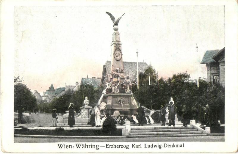 Vienna, Wien XVIII. Währing, Erzherzog Karl Ludwig Denkmal / monument