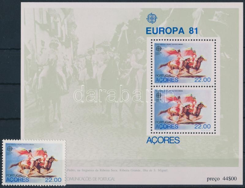 Europa CEPT 10 sets + 1 block + 2 stamps, Europa CEPT motívum 10 klf sor + 1 blokk + 2 db önálló érték