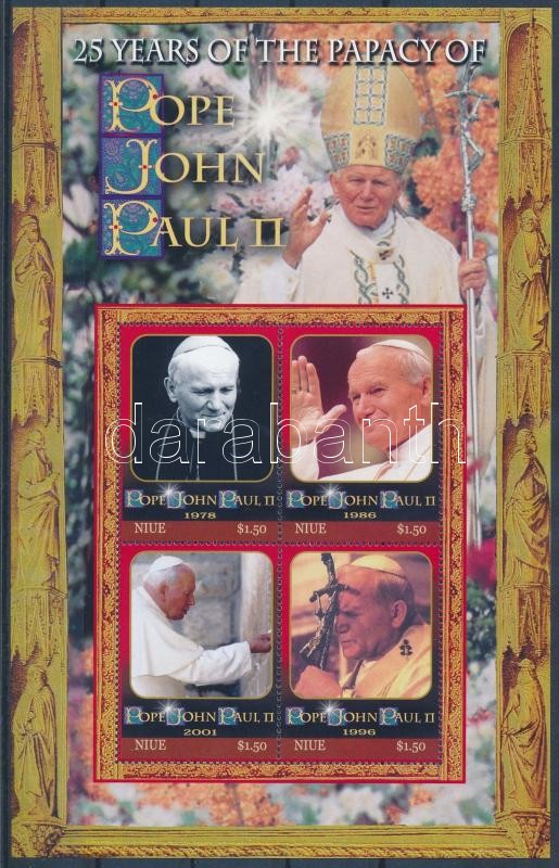 II. János Pál pápa kisív, Pope John Paul II. minisheet
