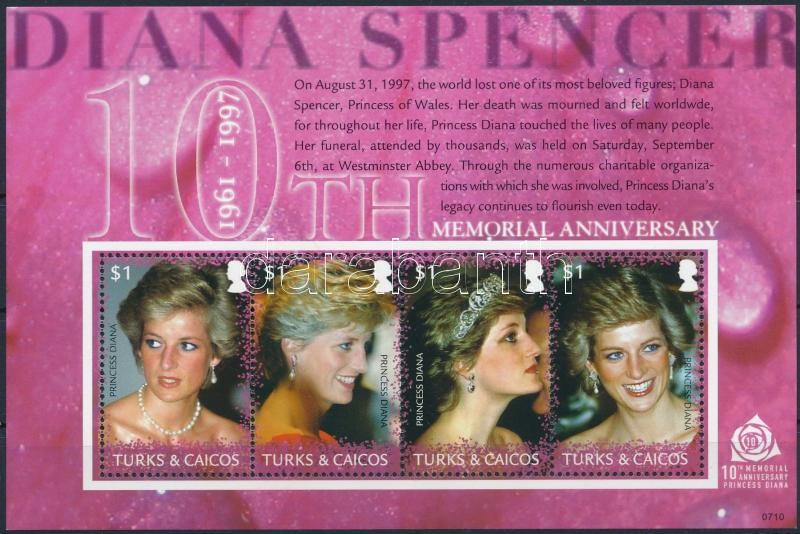 Diana hercegnő halálának 10. évfordulója blokk, Princess Diana block