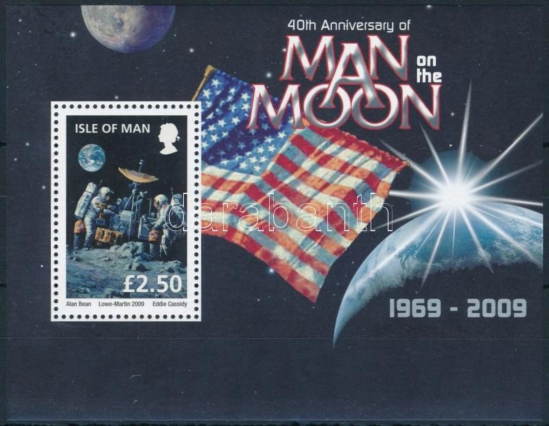 ,,Ember a Holdon&quot; 40. évforduló blokk, 40th anniversary of the &quot;Man on the Moon&quot; block