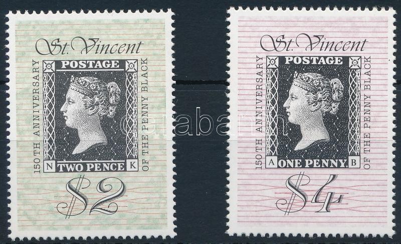 150th anniversary of stamp, Black Penny set, 150 éves a bélyeg, Black Penny évforduló sor