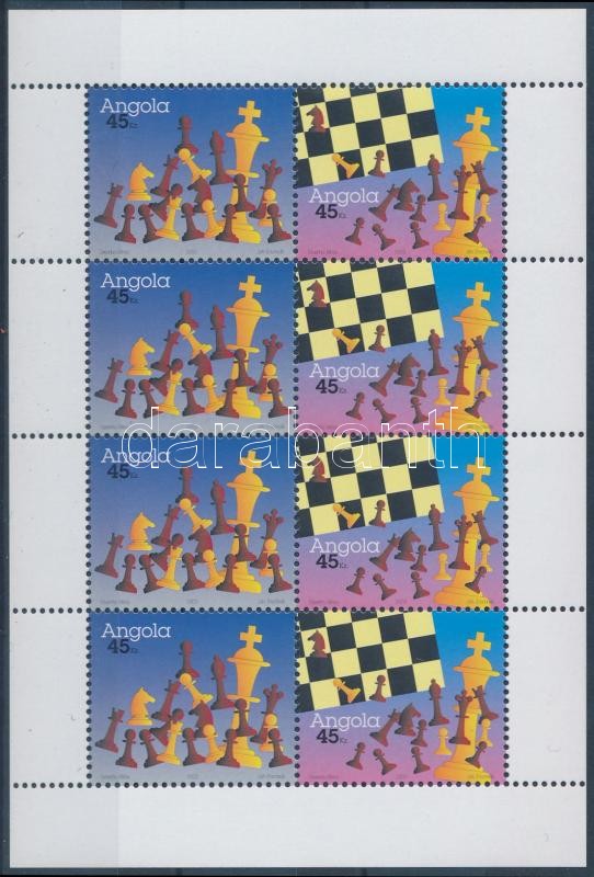 Sakk kisív, Chess mini sheet