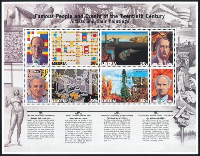 20th century minisheet, 20. század kisív