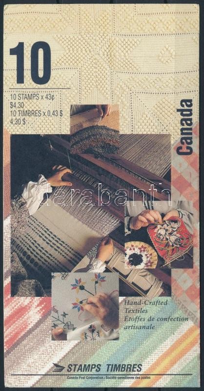 Handmade textiles stamp booklet, Kézműves textíliák bélyegfüzet