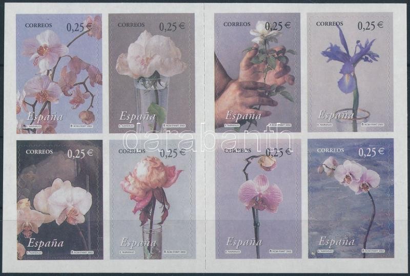 Flowers stamp-booklet, Virágok bélyegfüzet
