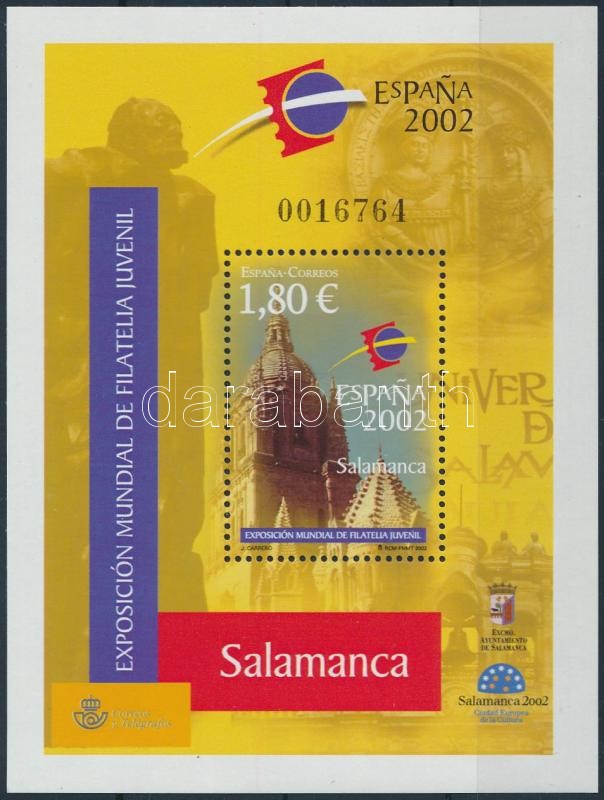 ESPANA'02 Bélyegkiállítás blokk, ESPANA'02 Stamp Exhibition block