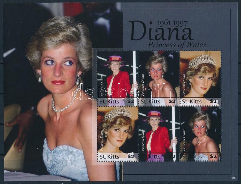 Diana hercegnő (II.) kisív, Princess Diana (II.) mini sheet