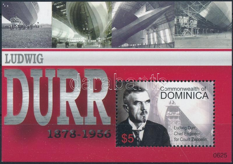 50 éve hunyt el Ludwig Dürr blokk, 50th anniversary of Ludwig Dürr's death block