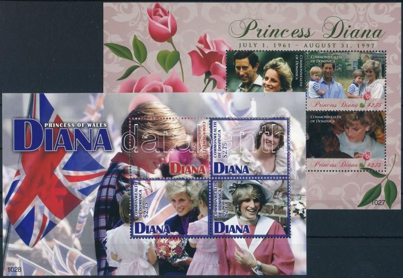 Diana hercegnő kisív sor, Princess Diana mini sheet