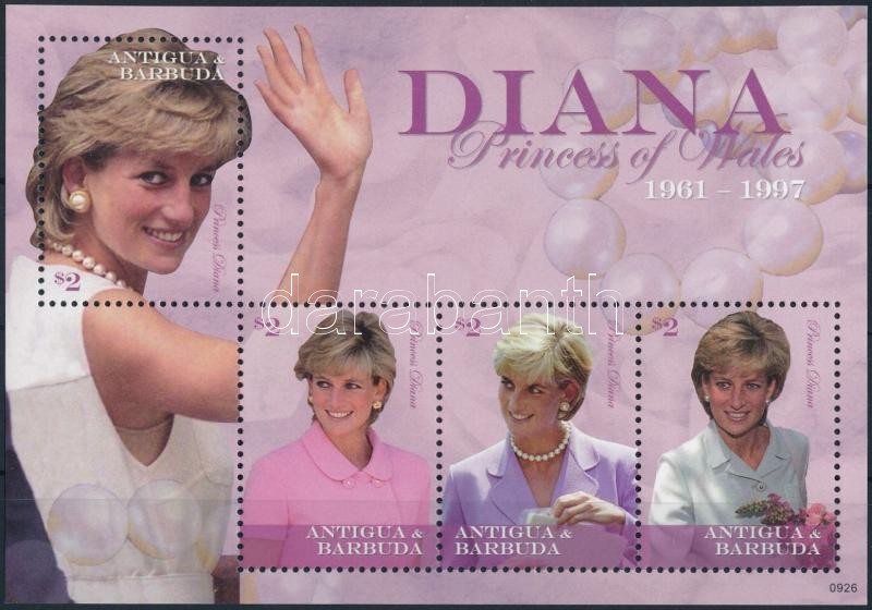 Princess Diana minisheet, Diana hercegnő kisív