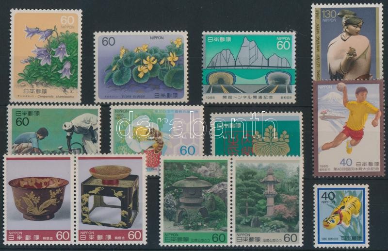 Japan 2 sets + 7 stamps, Japán 2 klf sor + 7 önálló érték