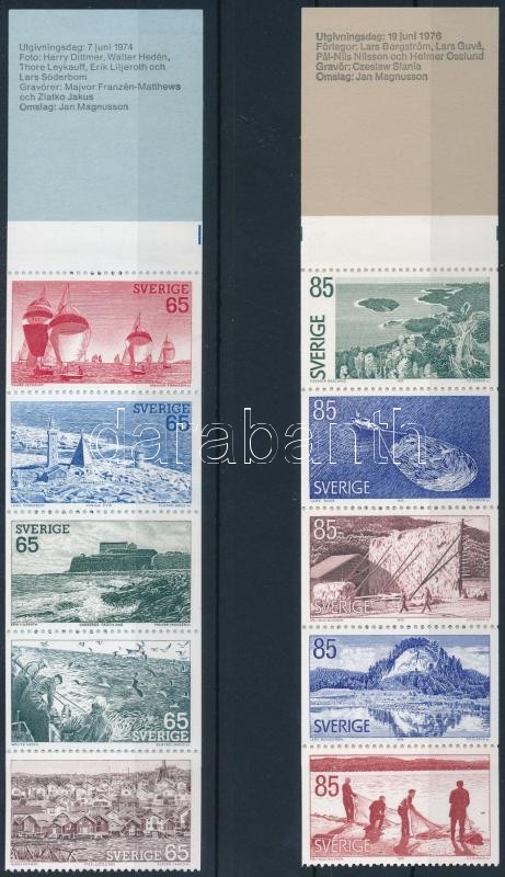 1974 - 1977 4 stamp-booklets, 1974 - 1977 4 klf Bélyegfüzet
