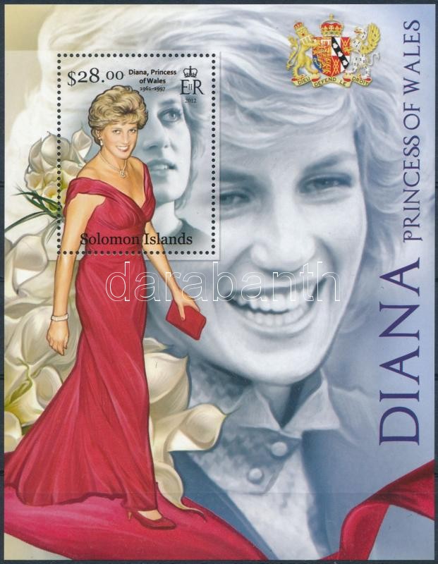 Princess Diana's 15th death anniversary set, Diana hercegnő halálának 15. évfordulója blokk