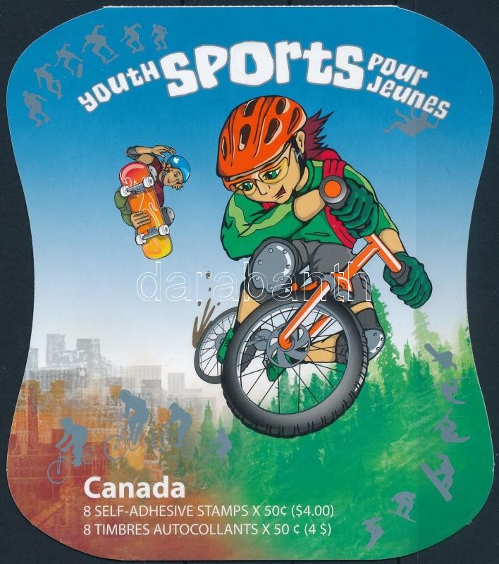 Ifjúsági sportok öntapadós bélyegfüzet, Youth sports self-adhesive stamp booklet