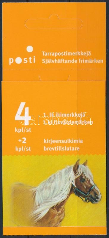 Pony horses self-adhesive stamp blooklet, Pónilovak öntapadós  bélyegfüzet