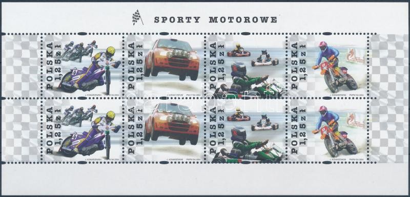 Motosport mini sheet, Motorsport kisív