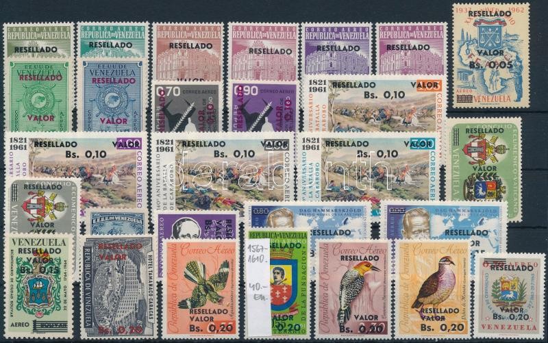 Régi bélyegek új érték felülnyomással (apró hibák), Old stamps with new overprint (minor faults)
