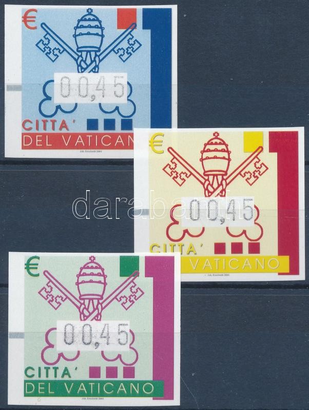 Autimatic imperforated stamp set, Automata vágott  bélyeg sor