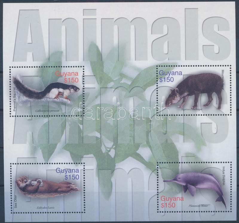 Mammalian Animals mini sheet, Emlősállatok kisív