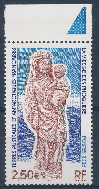 Our Lady statue margin stamp, Szűzanya szobor ívszéli bélyeg