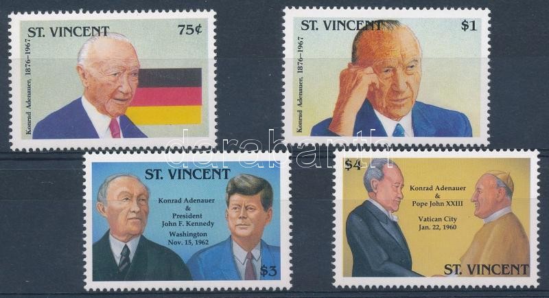 25th anniversary of Konrad Adenauer's death set, Konrad Adenauer halálának 25. évfordulója sor