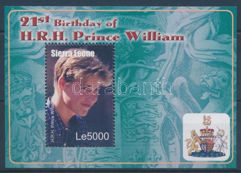 Prince William's 21st birthday block, Vilmos herceg 21. születésnapja blokk