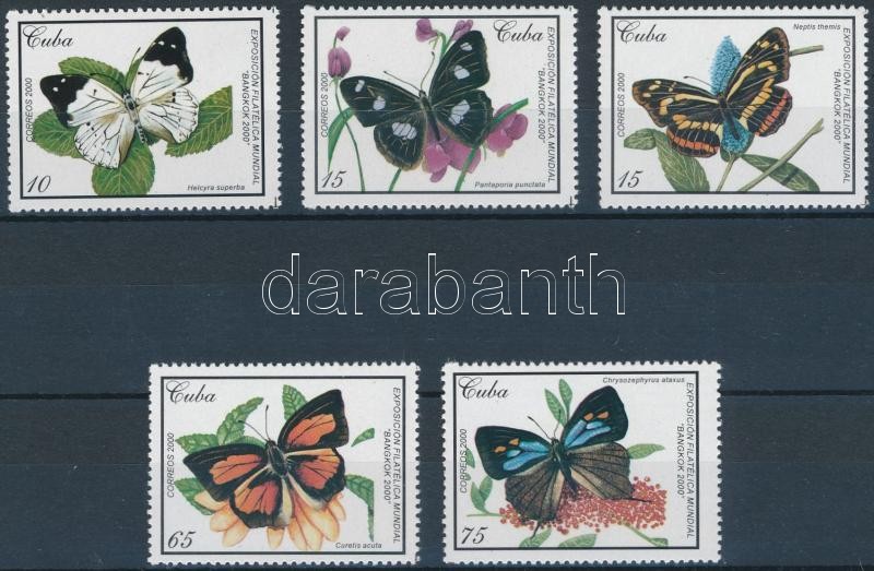 Nemzetközi bélyegkiállítás BANGKOK; Lepkék sor, International Stamp exhibition BANGKOK; Butterflies set