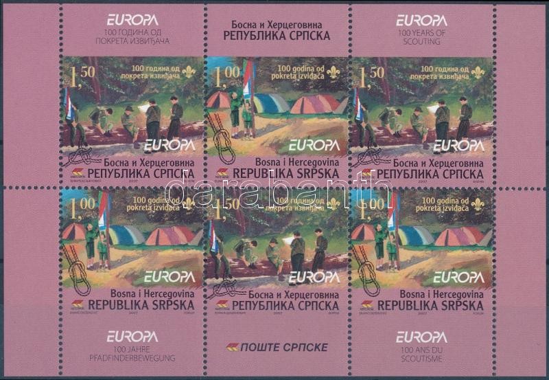 CEPT Stamp-booklet, Europa CEPT, Cserkész bélyegfüzetlap