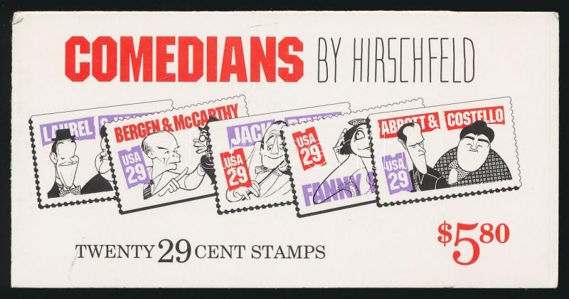 Caricatures stamp booklet, Karikatúrák bélyegfüzet