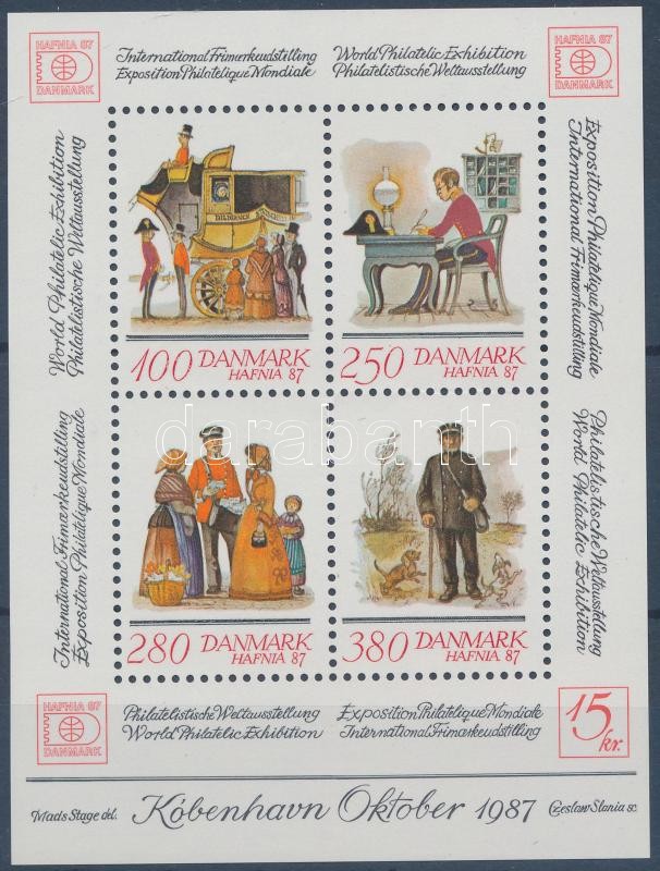 HAFNIA International stamp exhibition block, HAFNIA Nemzetközi Bélyegkiállítás blokk