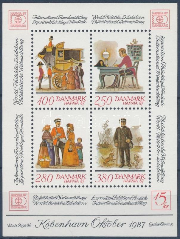 HAFNIA Nemzetközi Bélyegkiállítás blokk, International stamp exhibition block