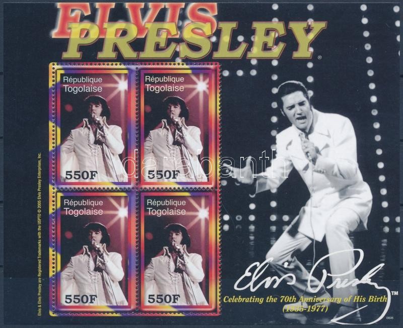 Elvis Presley mini sheet, Elvis Presley kisív