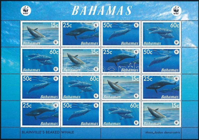 WWF Whales mini sheet, WWF: Bálnák kisív