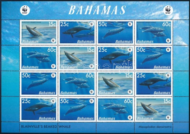 WWF: Bálnák kisív, WWF Whales mini sheet