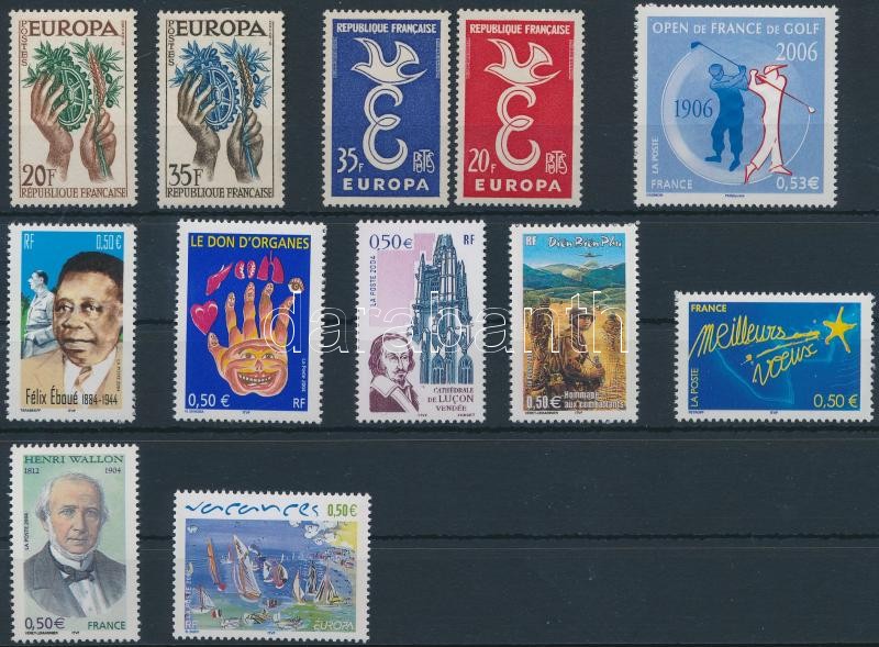 1958-2006 2 klf sor + 8 klf önálló érték, 1958-2006 2 sets + 8 stamps