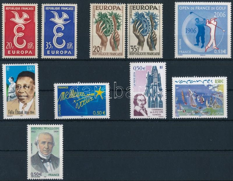 1958-2006 2 sets + 6 stamps, 1958-2006 2 klf sor + 6 klf önálló érték