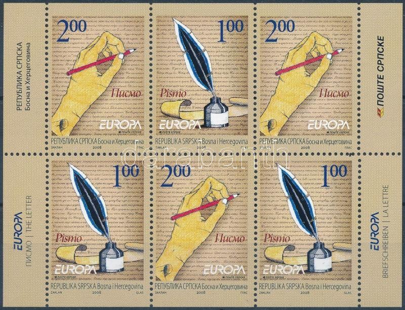 Europa CEPT stamp-booklet sheet, Europa CEPT bélyegfüzetlap