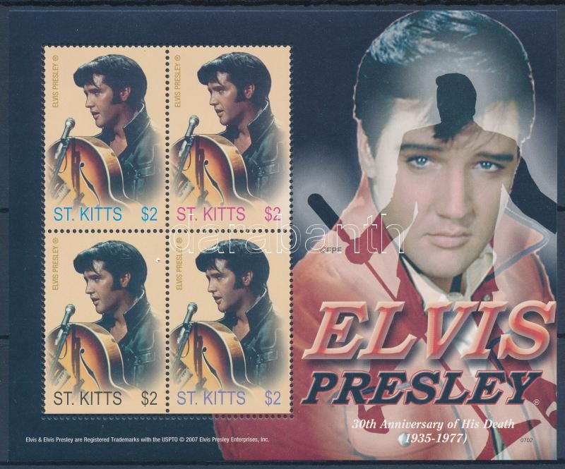 Elvis Presley minisheet, Elvis Presley kisív